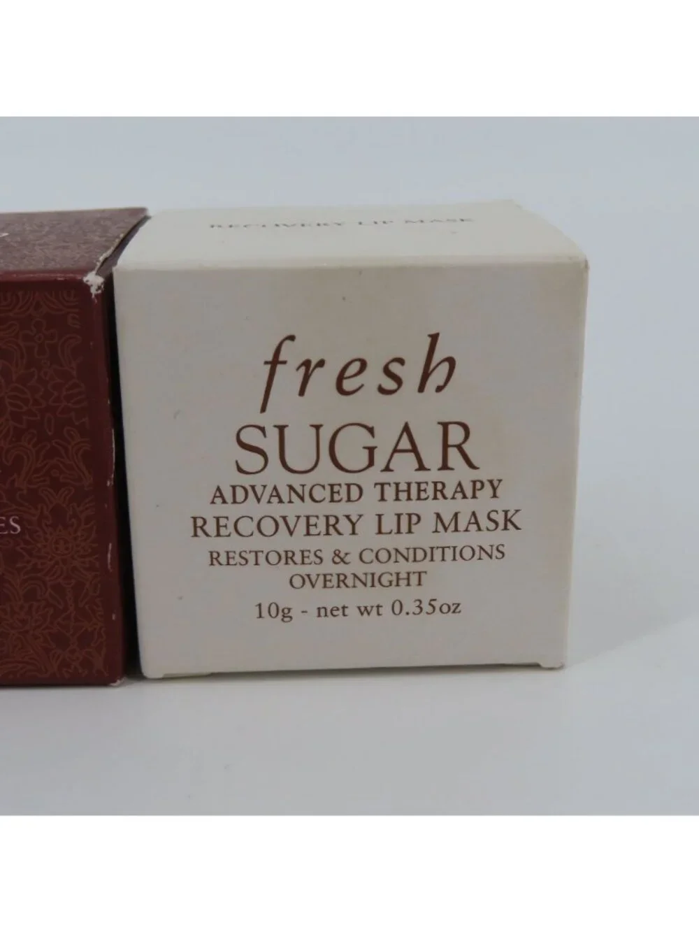 Fresh Sugar Set of Lip Polish and Recovery Lip Mask .35oz NEW Open Box Unused
